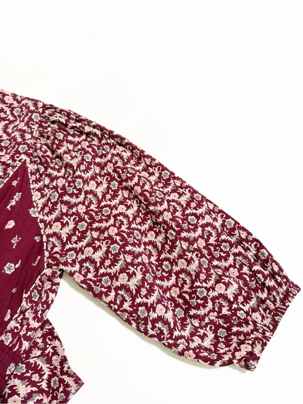 Fat Face Kelly Red Wild Ditsy Floral Cotton Boho Midi Dress - Picture 9 of 15